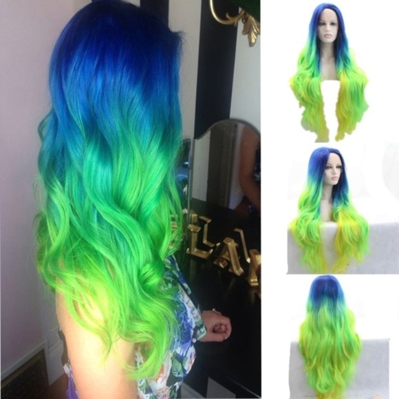 Bridgette 26” MERMAID LACE FRONT OMBRÉ Wig *NWT* main image 8